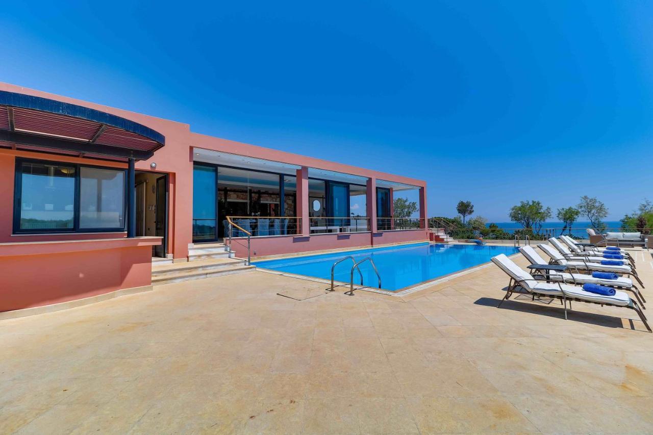 Black Diamond Beachfront Pool Villa Pasithea In Sounio, Athens Сунион Экстерьер фото